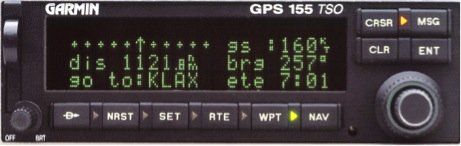 Garmin GPS 155 TSO Turns