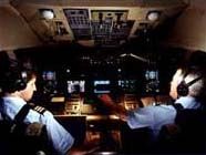 Airline Pilots in Cockpit