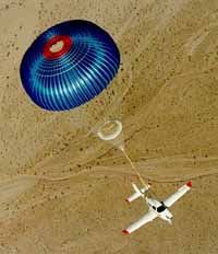 Experimental Model under Parachute