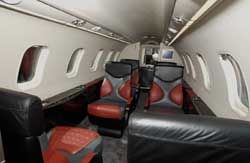 Learjet 40 Cabin in Black and Red (41 Kb)