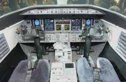 Learjet 40 Mockup Flight Deck (62 Kb)