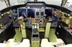 SJ30-2 Test Flight Deck (71 Kb)