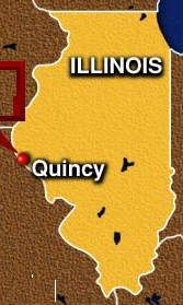 Quincy (Illinois) map