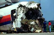 Wreckage of UAL Flight 232 at Sioux City, Iowa