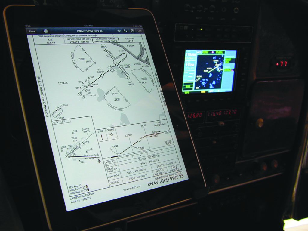 iPad and 530 With Approach Plate