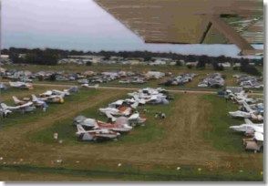 Airplane camping area south of runway 27