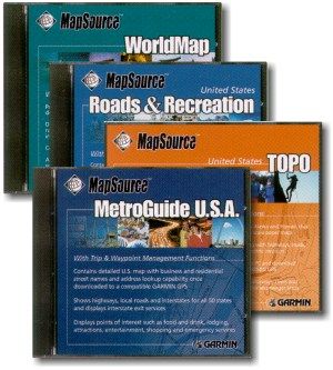MapSource CD-ROMs