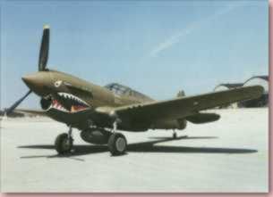 A Curtiss P-40, ready to go.